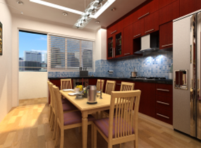 THIẾT KẾ NỘI THẤT PHÒNG BẾP SỐ 1